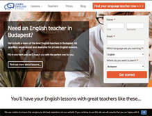 Tablet Screenshot of learnenglishbudapest.com